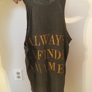 Trouble always finds me graphic tank